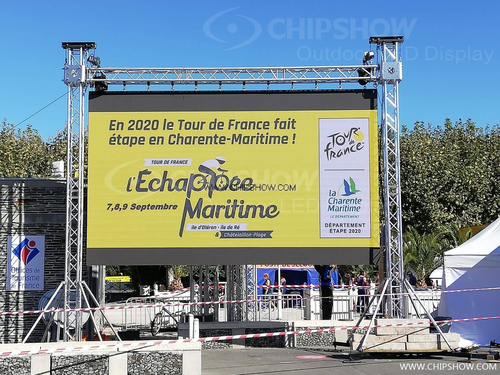 C-Lite-D P3.91 Outdoor LED Screen in the Event of 2020 LE TOUR DE FRANCE