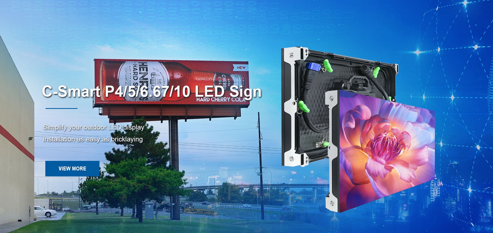 C-Smart LED screen for advertising