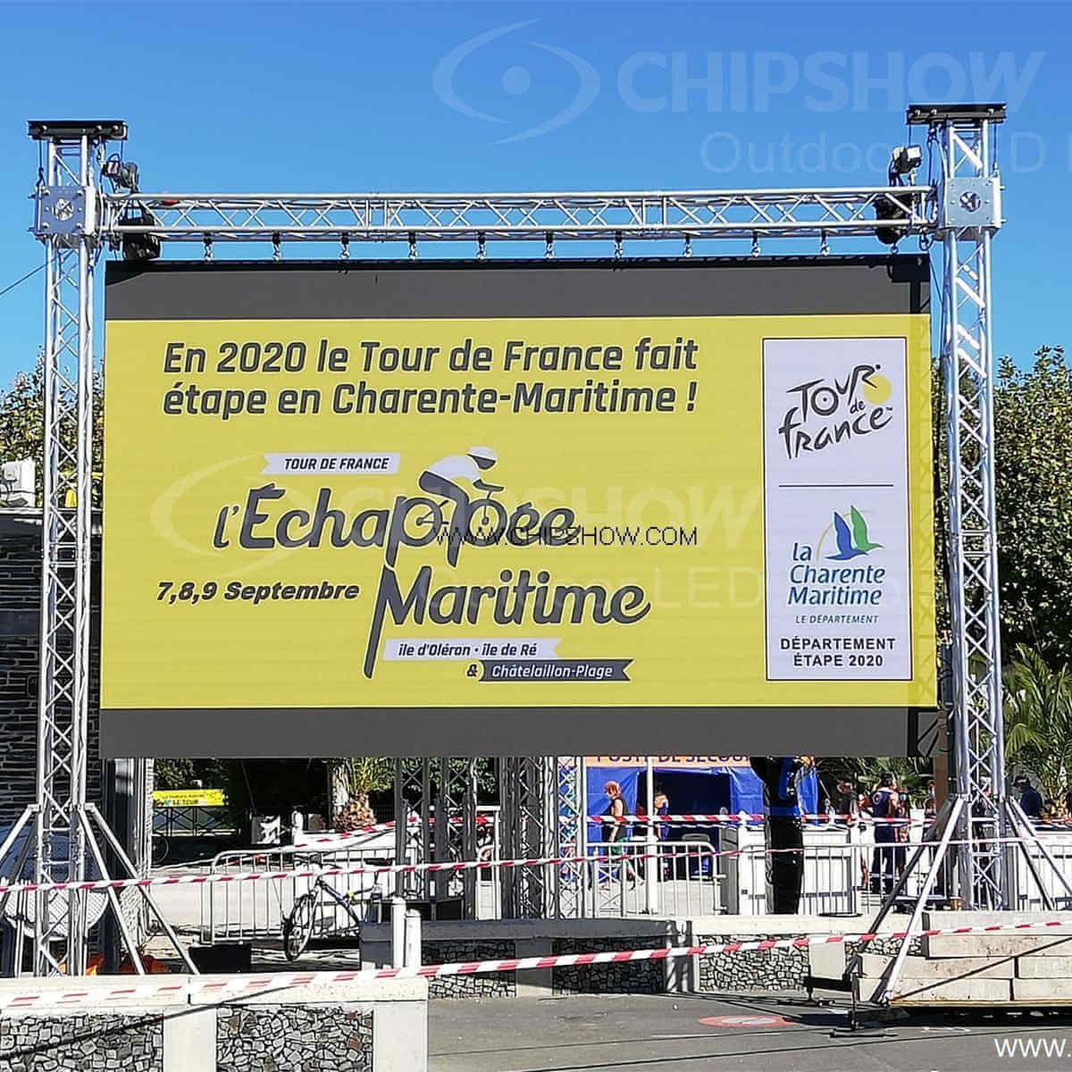 C-Lite-D P3.91 Outdoor LED Screen in the Event of 2020 LE TOUR DE FRANCE